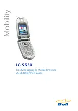 Preview for 1 page of LG 5550 Quick Reference Manual