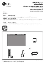 LG 55CT5WJ Installation Manual предпросмотр