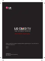 Предварительный просмотр 1 страницы LG 55EA8809-ZA Owner'S Manual