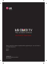 Предварительный просмотр 1 страницы LG 55EA98 Series Owner'S Manual