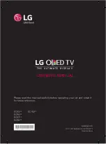 Предварительный просмотр 1 страницы LG 55EC90 Series Owner'S Manual