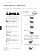 Предварительный просмотр 2 страницы LG 55EC9300 Operating Manual