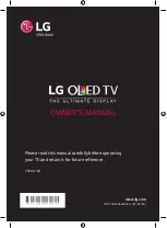 Предварительный просмотр 1 страницы LG 55EG9100 Owner'S Manual