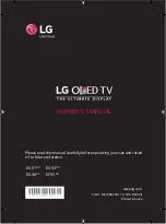 Предварительный просмотр 1 страницы LG 55EG920V.AEK Owner'S Manual