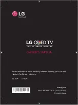 Предварительный просмотр 1 страницы LG 55EG960V.APD Owner'S Manual