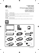 Preview for 1 page of LG 55EW5F Installation Manual