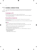 Предварительный просмотр 22 страницы LG 55EW5G Owner'S Manual