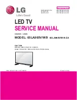 Предварительный просмотр 1 страницы LG 55LA9659 Service Manual