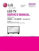 Предварительный просмотр 1 страницы LG 55LB5900 Service Manual