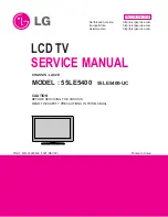 LG 55LE5400 Service Manual предпросмотр