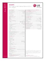 Preview for 2 page of LG 55LH55 Specification