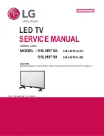 Предварительный просмотр 1 страницы LG 55LH5750 Service Manual