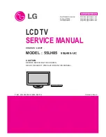 Предварительный просмотр 1 страницы LG 55LH85 -  - 54.6" LCD TV Service Manual