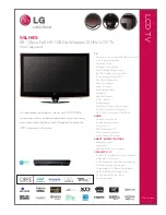 LG 55LH85 -  - 54.6" LCD TV Specification предпросмотр