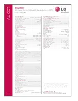 Preview for 2 page of LG 55LH90 Specification