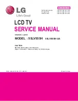 Предварительный просмотр 1 страницы LG 55LV555H Service Manual