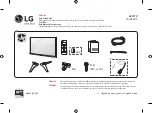 Предварительный просмотр 1 страницы LG 55LV640S Easy Setup Manual