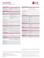 Preview for 2 page of LG 55LW5300 Specifications