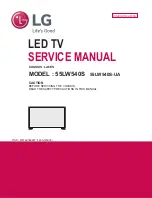 Предварительный просмотр 1 страницы LG 55LW540S Service Manual