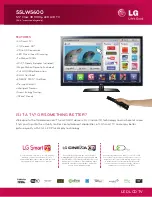 LG 55LW5600 Specifications preview
