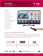 Preview for 1 page of LG 55LW9500 Specifications