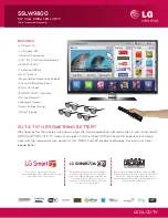 Preview for 1 page of LG 55LW9800 Specifications