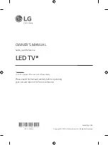 LG 55NANO80TNA Owner'S Manual предпросмотр