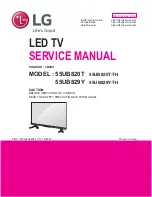 LG 55UB820T Service Manual предпросмотр