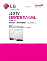 Предварительный просмотр 1 страницы LG 55UB8500 Service Manual