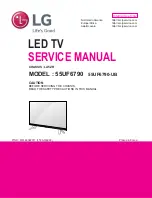 Предварительный просмотр 1 страницы LG 55UF6790 Service Manual