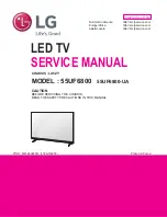 LG 55UF6800 Series Service Manual предпросмотр