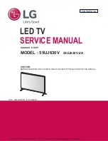 Preview for 1 page of LG 55UJ630V Service Manual