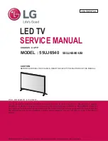 Preview for 1 page of LG 55UJ6540 Service Manual