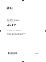 LG 55UN7240PVG Owner'S Manual предпросмотр