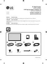 Предварительный просмотр 1 страницы LG 55VL5F Installation Manual