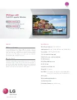 LG 55WL30MS-D Spesification предпросмотр