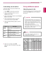 Предварительный просмотр 21 страницы LG 55WV70BS Owner'S Manual