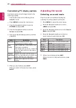 Предварительный просмотр 20 страницы LG 55WV70MS Owner'S Manual