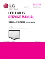 Preview for 1 page of LG 60LM6450 Service Manual