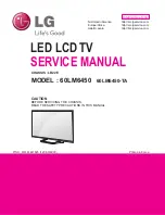 Предварительный просмотр 1 страницы LG 60LM6450 Service Manual