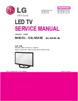 Предварительный просмотр 1 страницы LG 60LN549E Service Manual