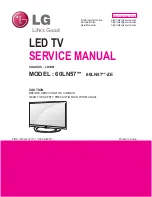 LG 60LN57 Series Service Manual предпросмотр