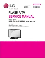 Preview for 1 page of LG 60PB5600 Service Manual