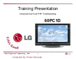 Preview for 1 page of LG 60PC1D -  - 60" Plasma TV Training Presentation