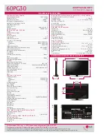 Preview for 2 page of LG 60PG30 Series Specifications