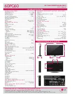 Preview for 2 page of LG 60PG60 - 1080p Plasma Frameless Edge HDTV Specifications