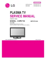 Предварительный просмотр 1 страницы LG 60PK750 Service Manual