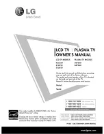 LG 60PS80 Series Owner'S Manual preview