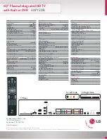 Preview for 2 page of LG 60PY2DR Specifications