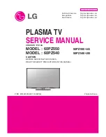 Предварительный просмотр 1 страницы LG 60PZ540 Service Manual